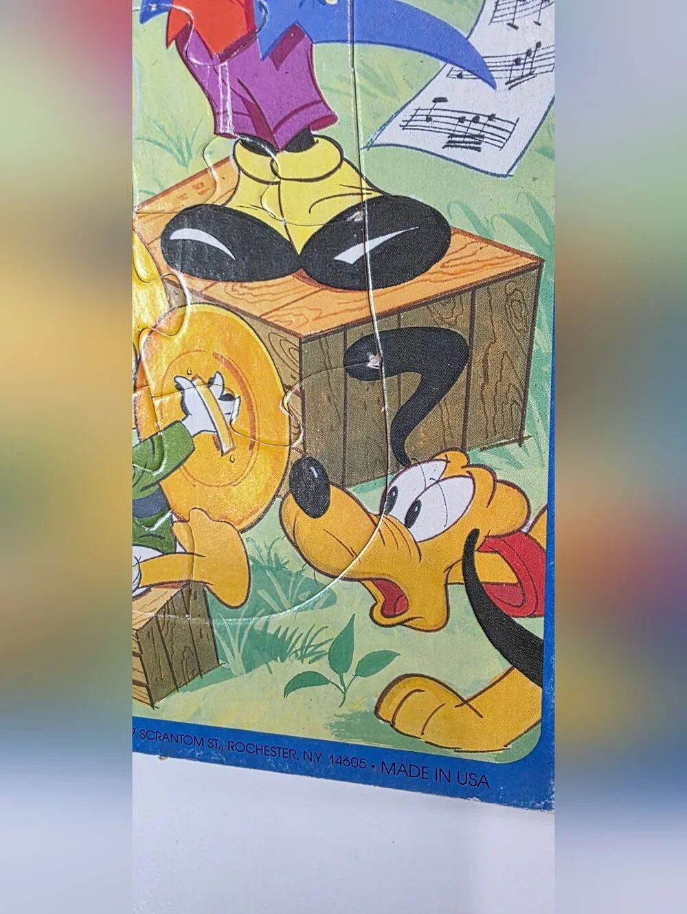 💙Vintage Mickey Mouse And Friends Tray Puzzle Music Scene